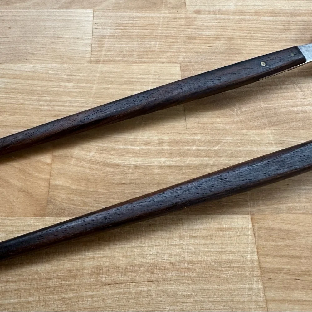 MCM Stainless Serving Set-Long Wood Handles- Japan
